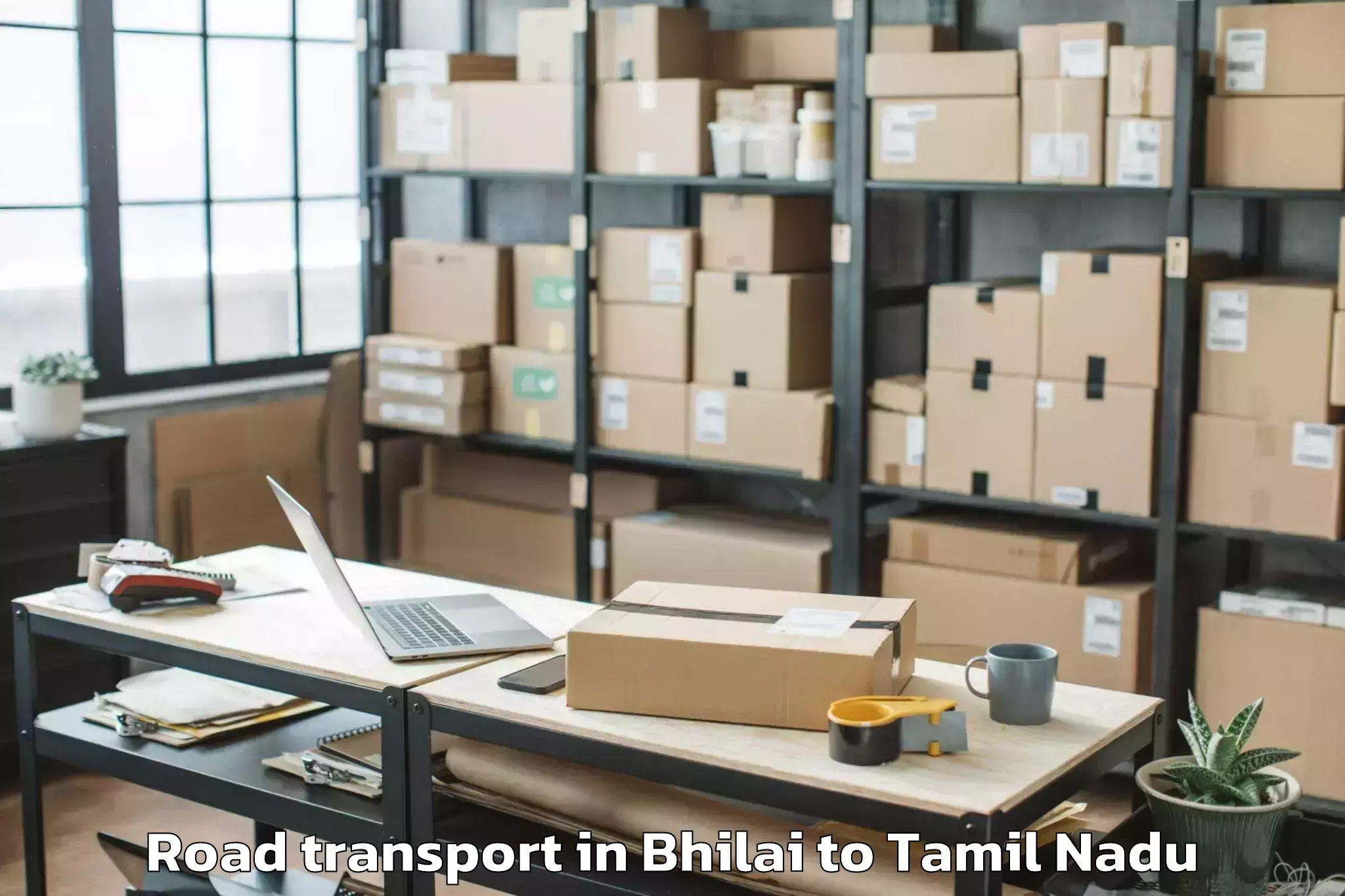 Hassle-Free Bhilai to Uthiramerur Road Transport